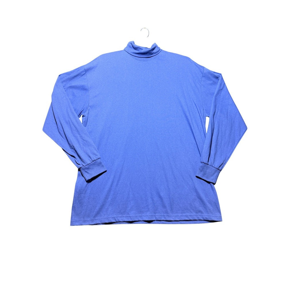 Hampton Point Turtleneck‎ Shirt Mens XL Blue Excellent Condition Long Sleeve